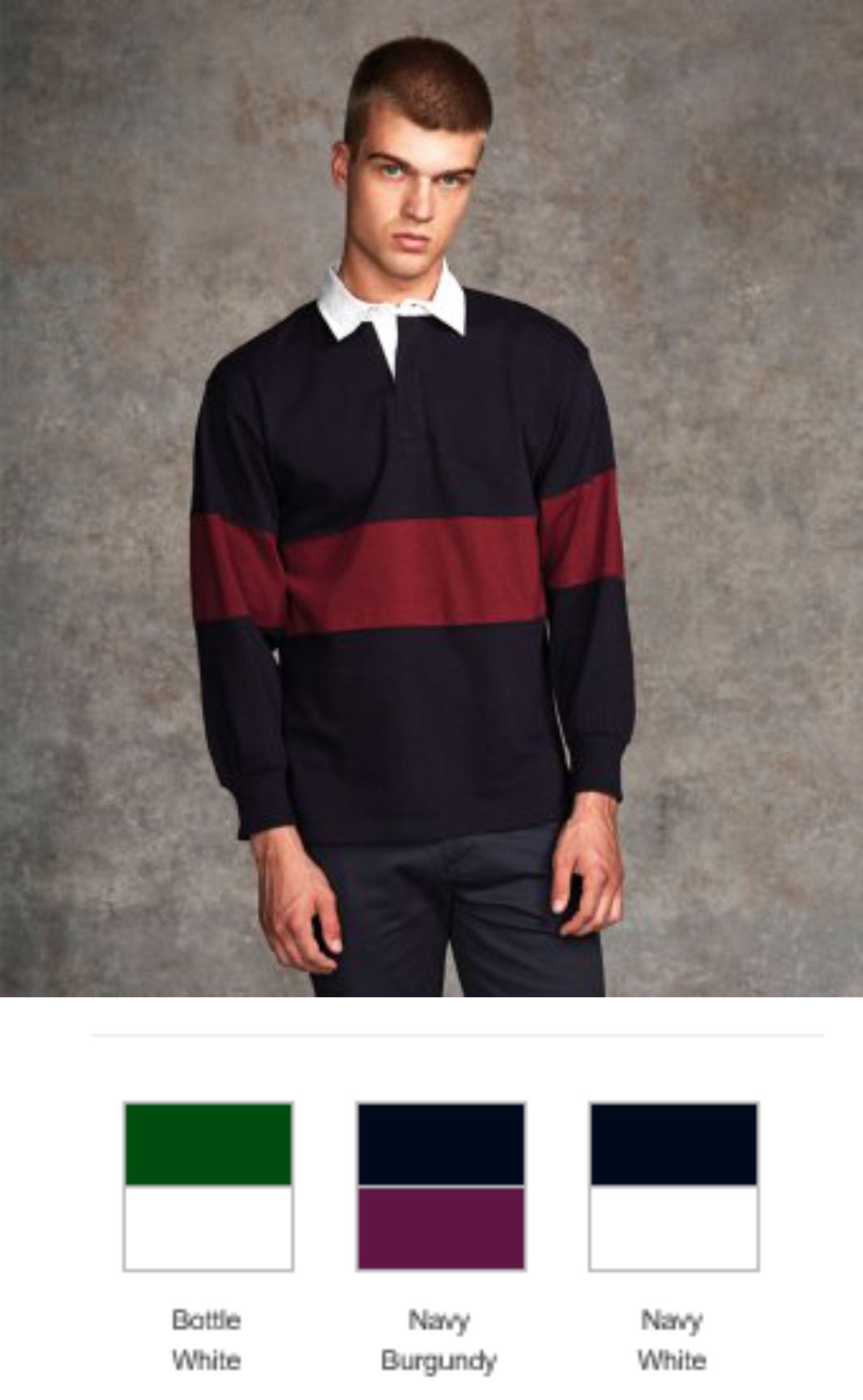 Front Row FR7 Panelled Rugby Shirt